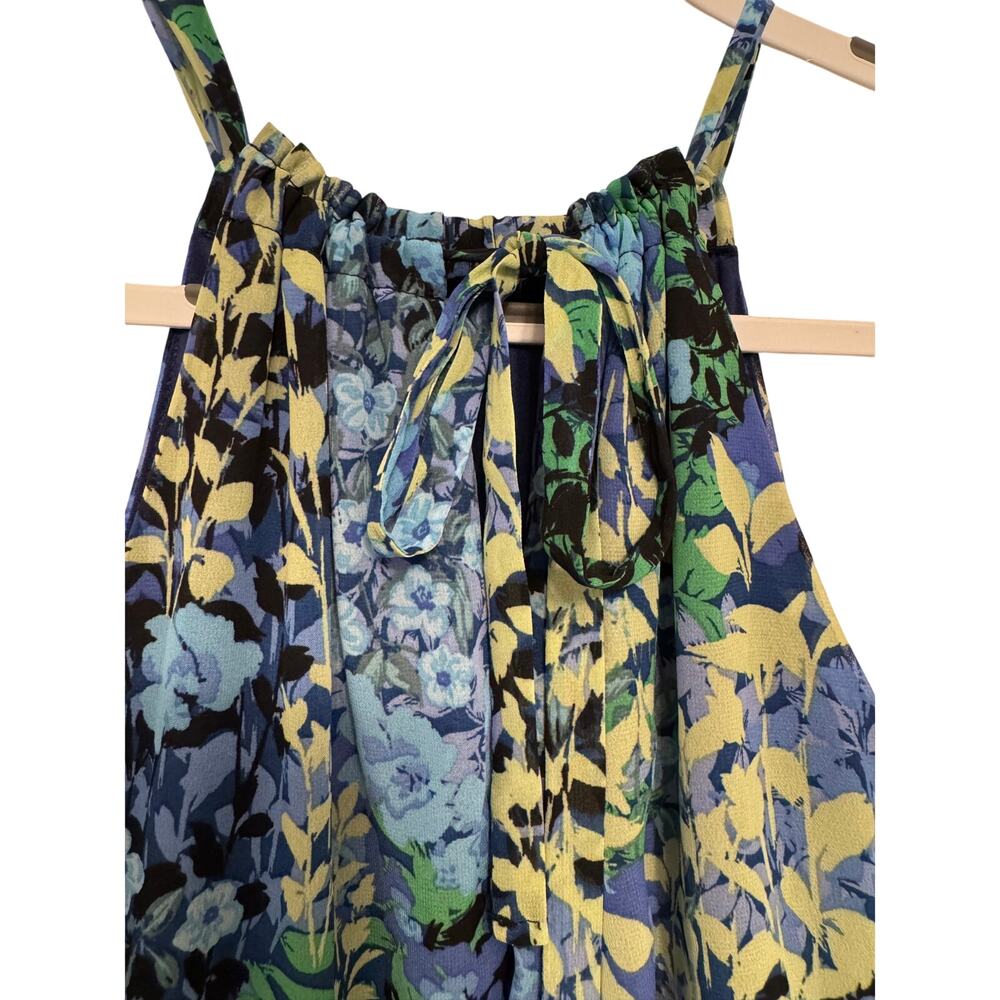 Nicole Miller Studio blue floral dress size 4 - Picture 9 of 14